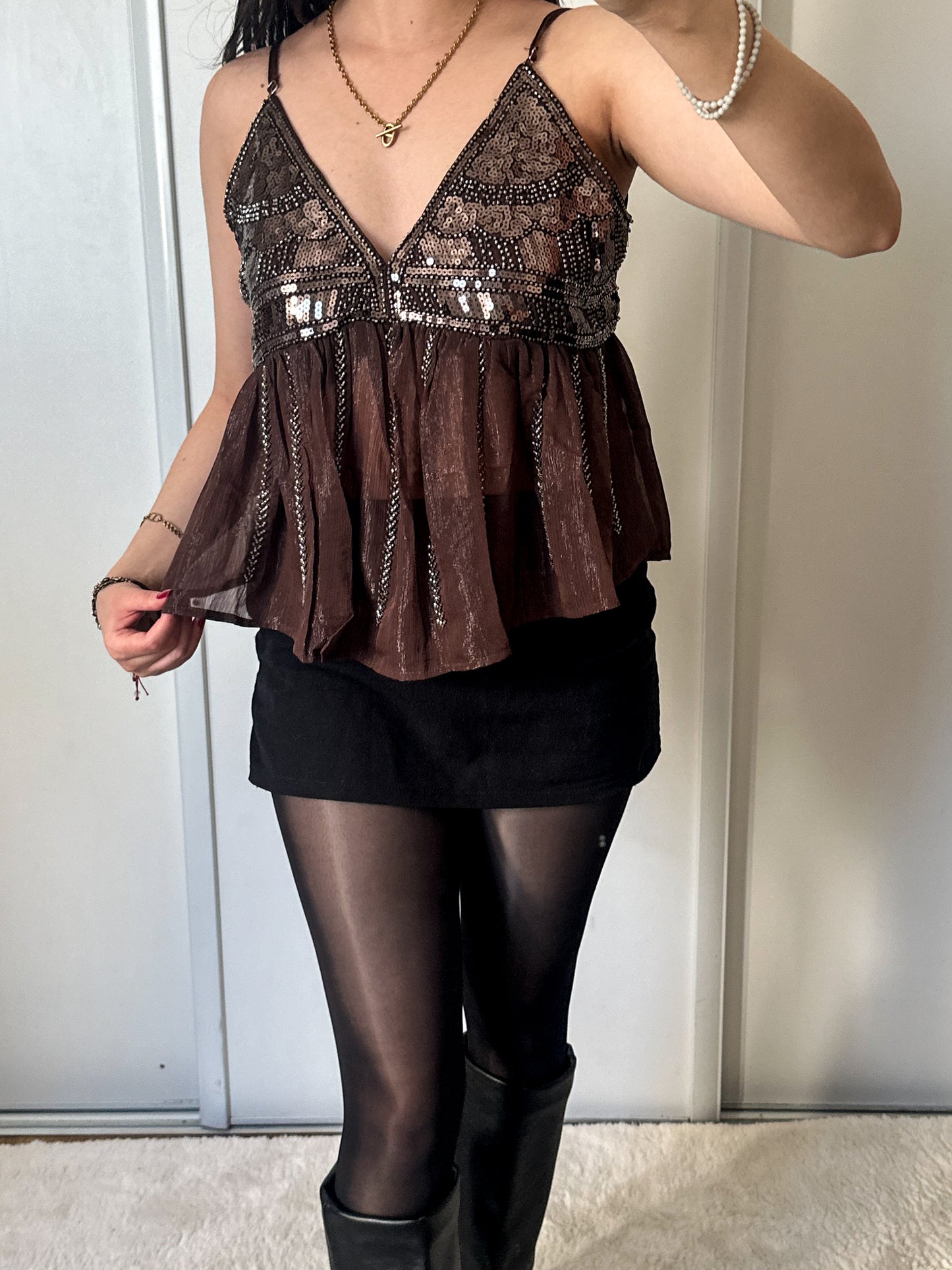 Top Ibiza - Marron
