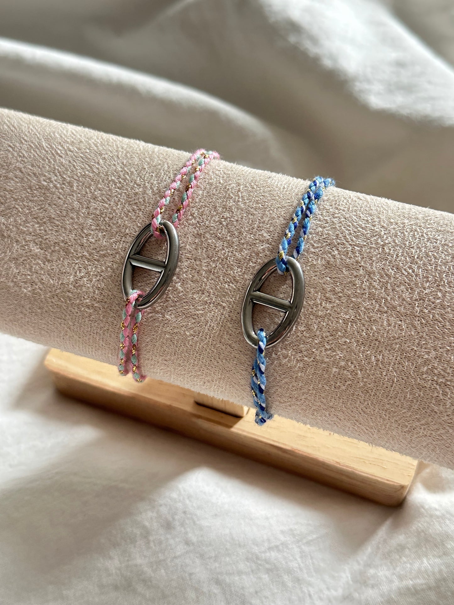 Bracelet cordon -argenté