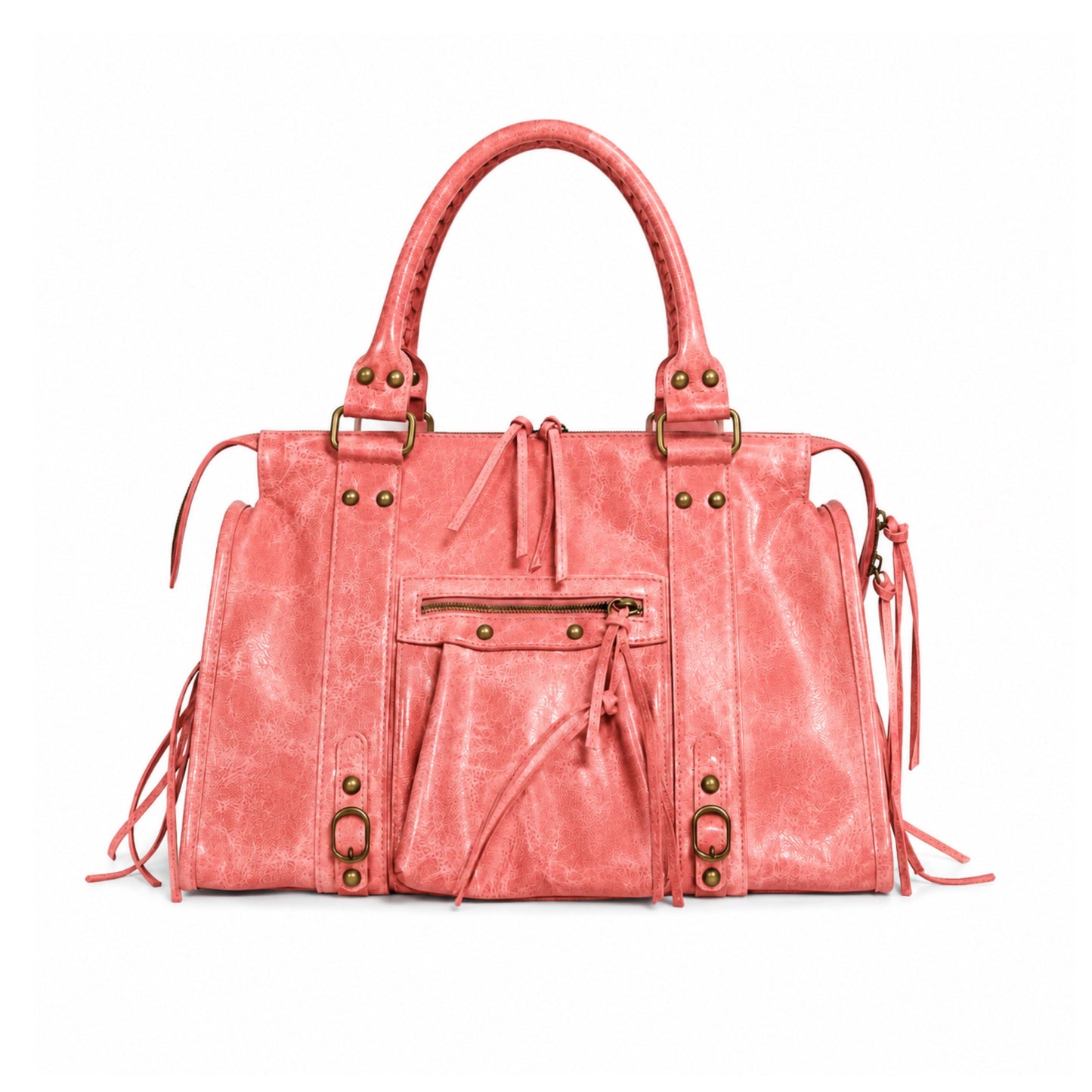 PRE-ORDER SHIPS 08/28 - Limited Edition: City L glossy bag - coral