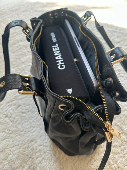 Sac Stockholm L - Noir grainé