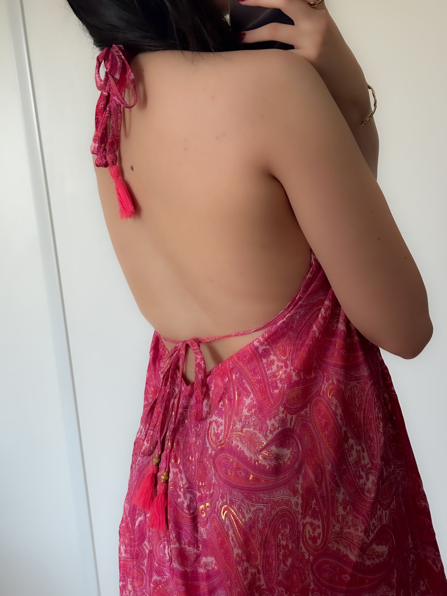 Robe bohème - Rose fuschia