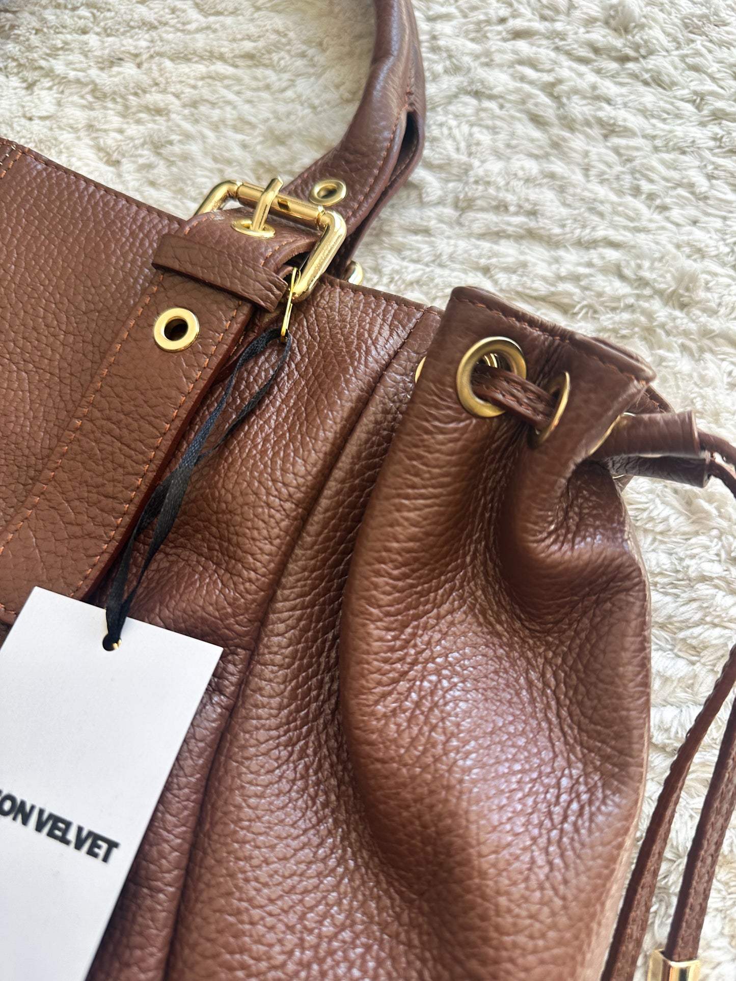 Sac Stockholm L - Bruin generfd leer