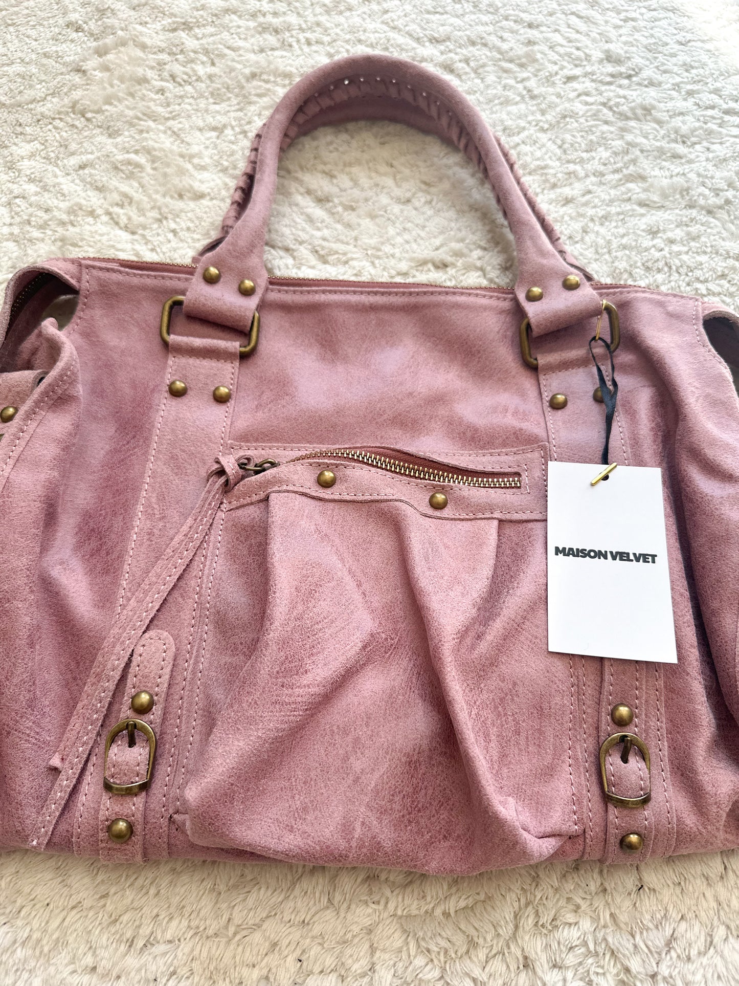 Sac city L - Vieux rose