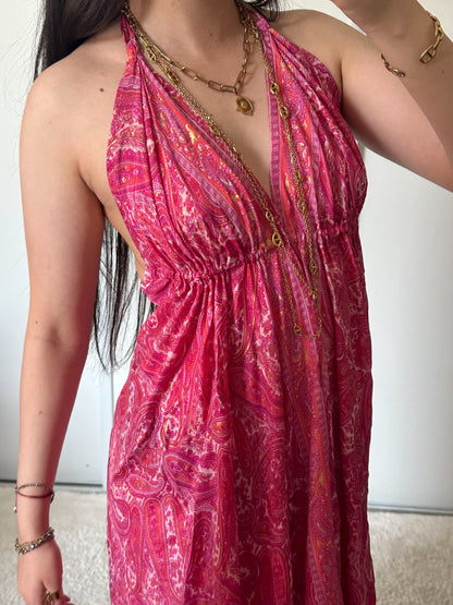 Robe bohème - Rose fuschia