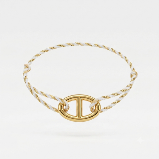 Bracelet cordon - dorée