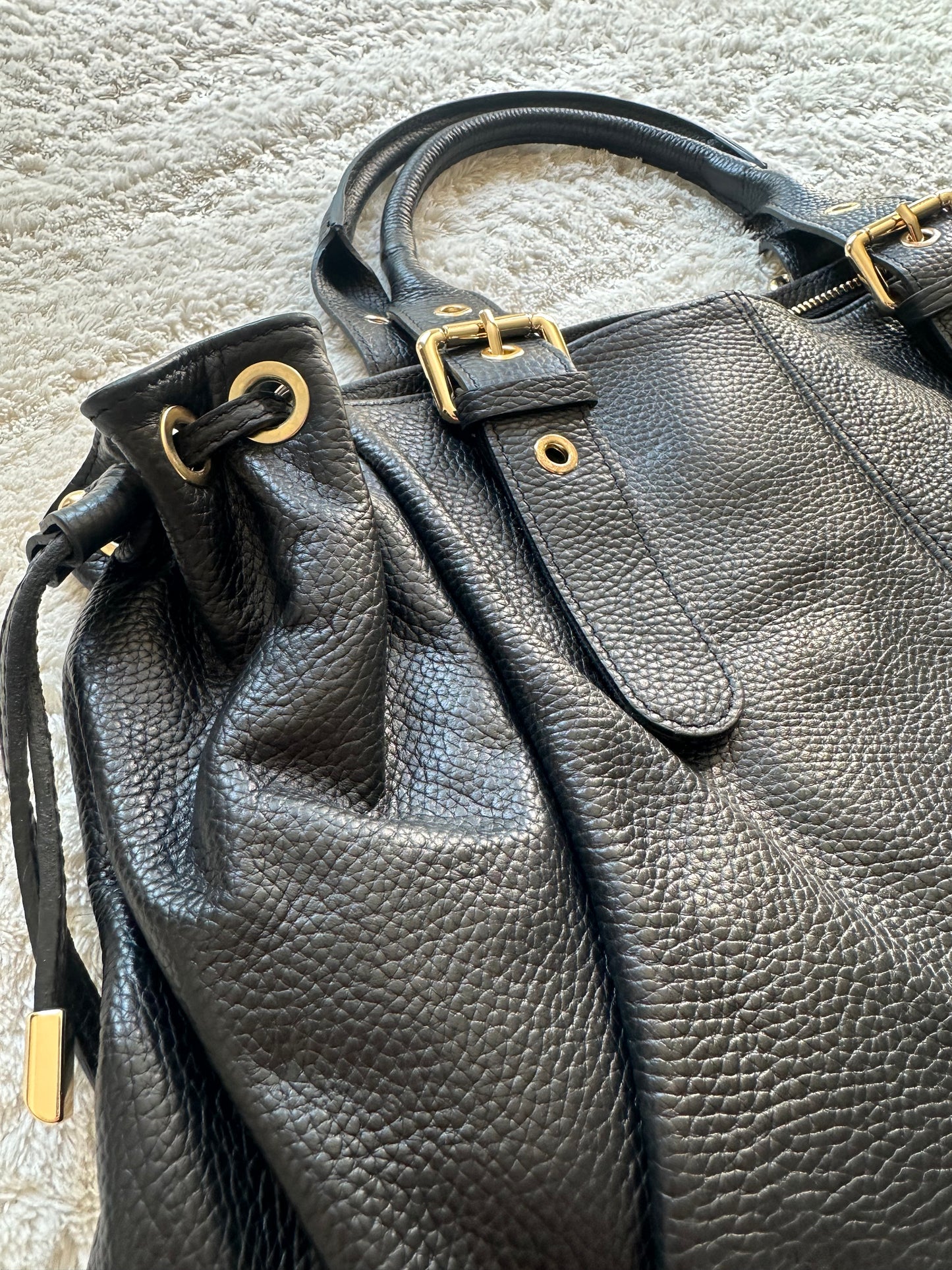 Sac Stockholm L - Noir grainé