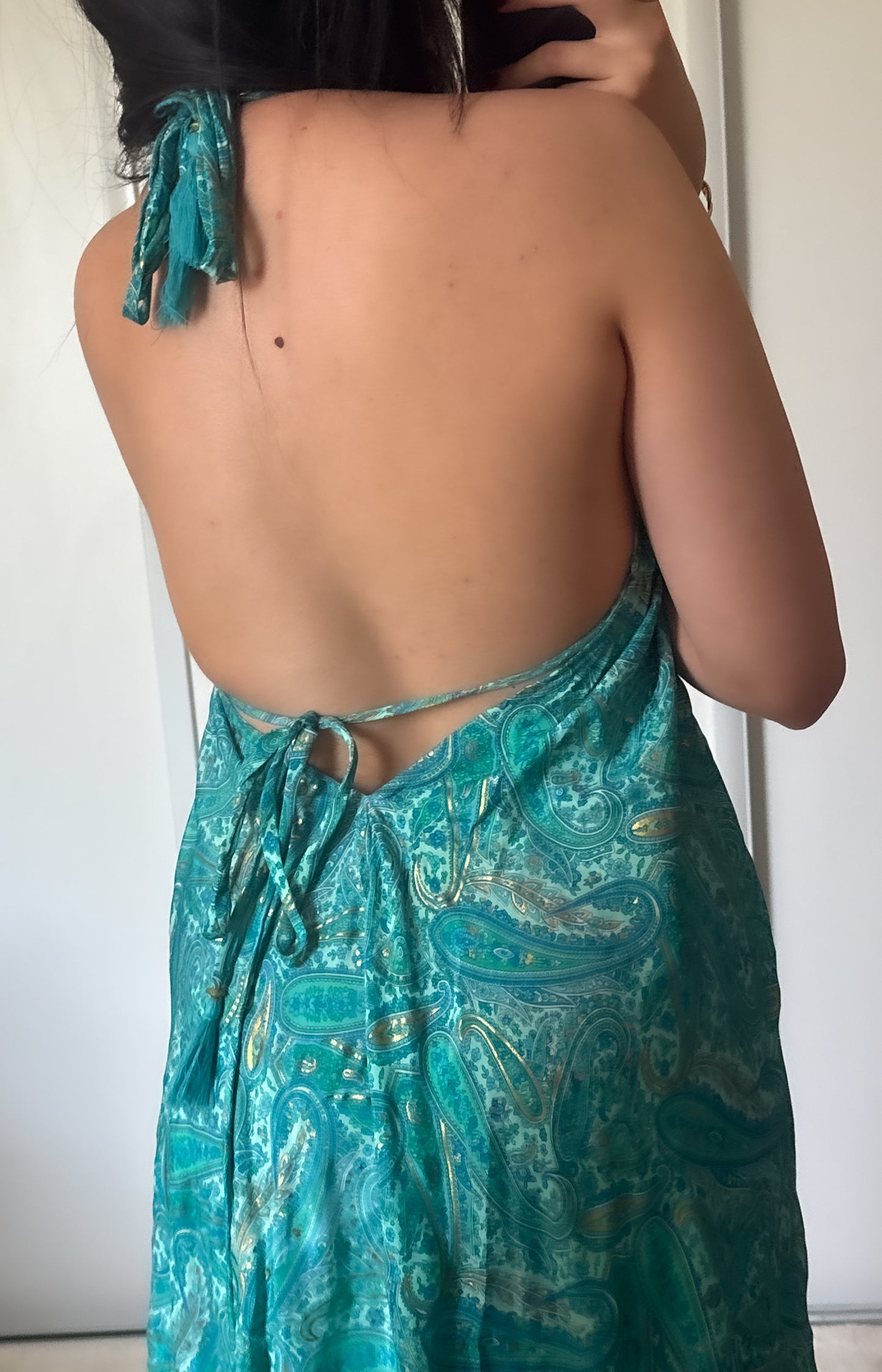Robe bohème - vert turquoise