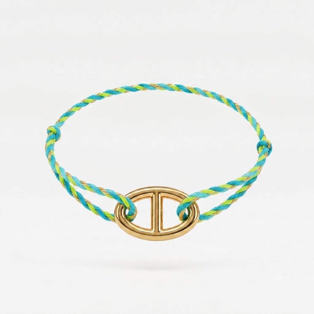 Bracelet cordon - dorée
