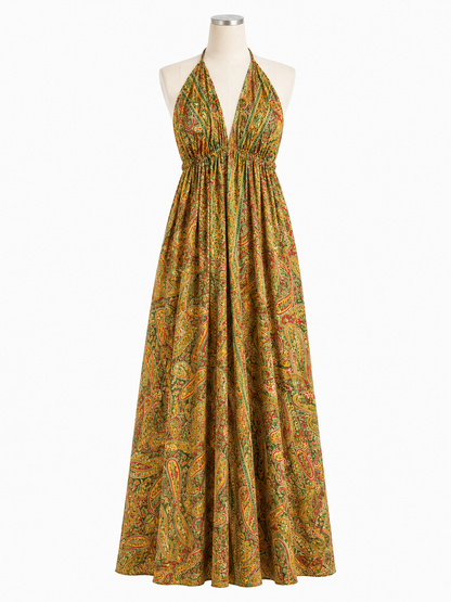 Robe bohème - Kaki