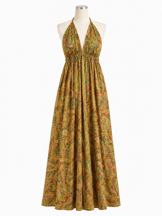 Robe bohème - Kaki