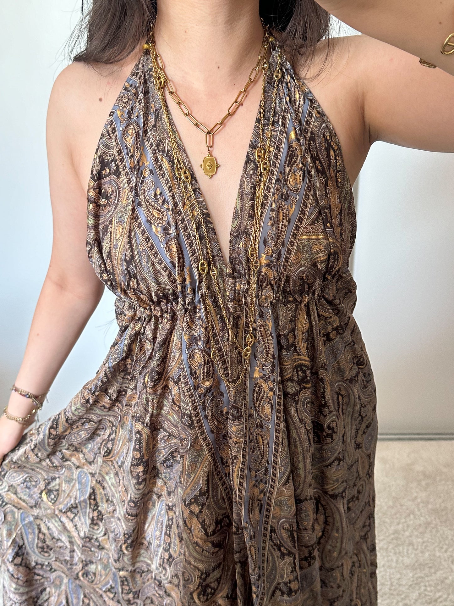 Robe bohème - Marron