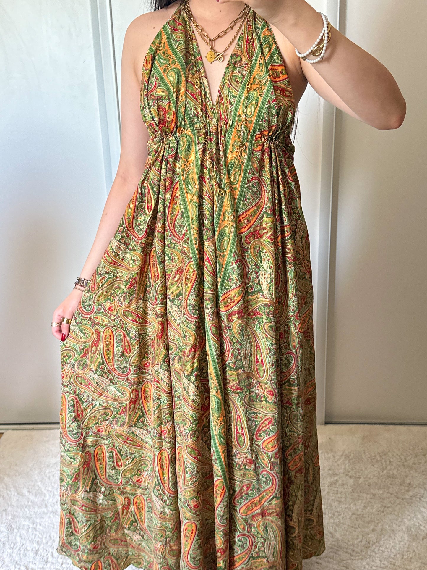 Robe bohème - Kaki