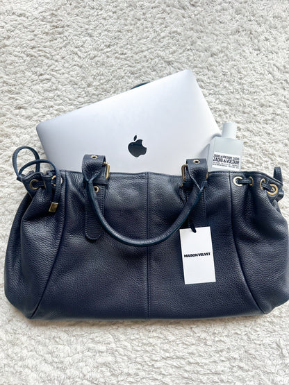 Sac Stockholm L - Bleu marine grainé