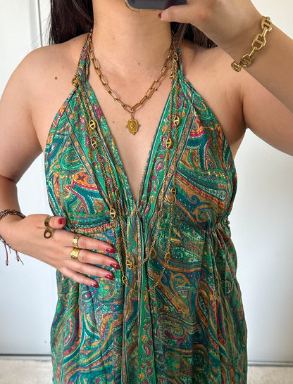 Robe bohème - vert