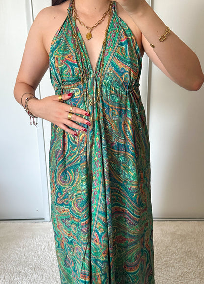 Robe bohème - vert