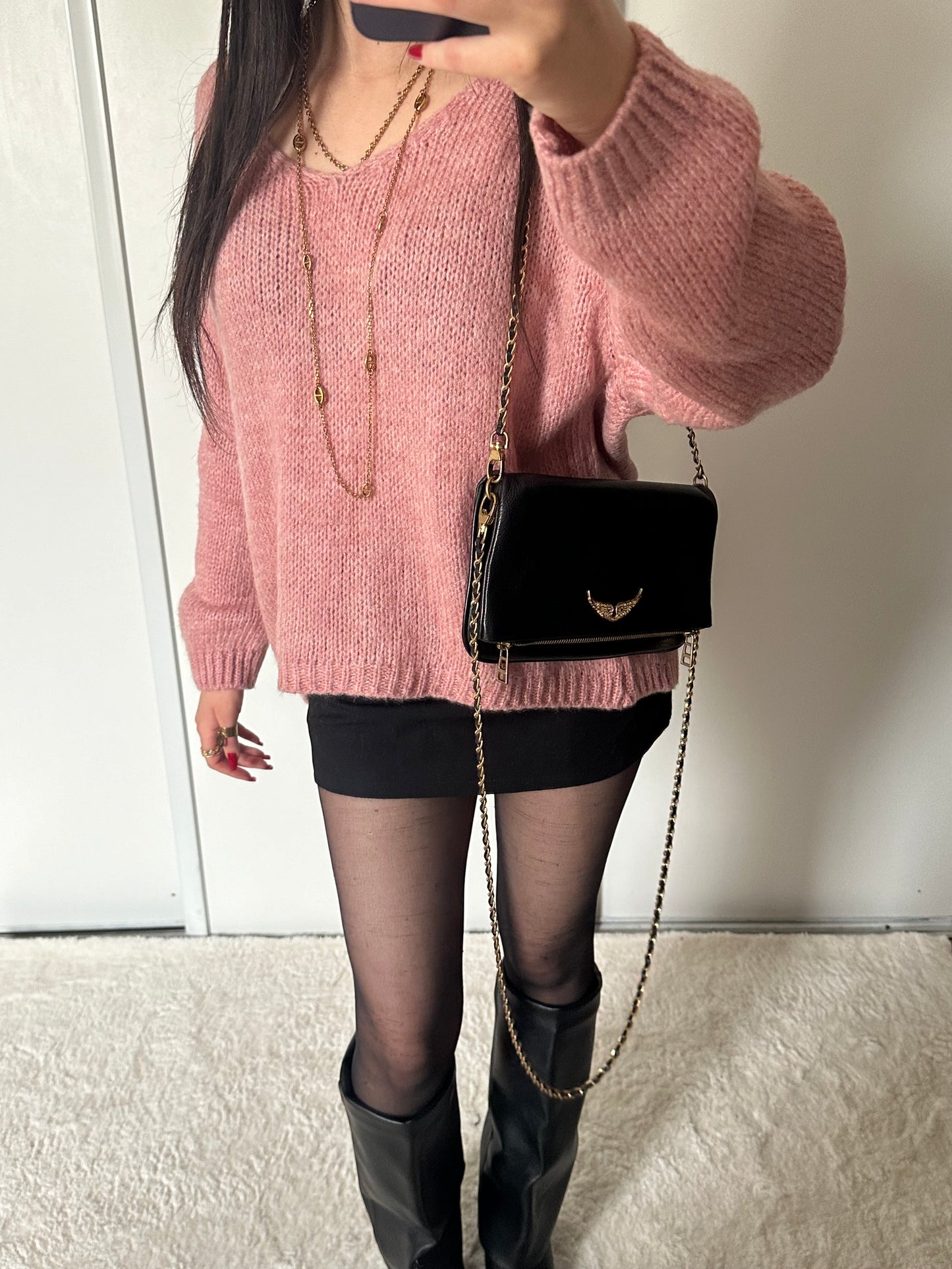 Pull Scarlet - Rose pâle