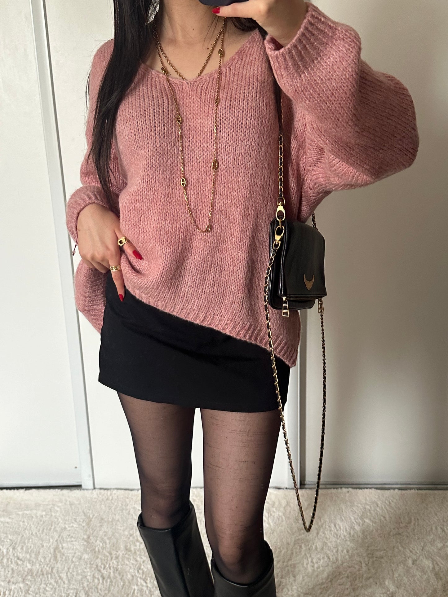Pull Scarlet - Rose pâle