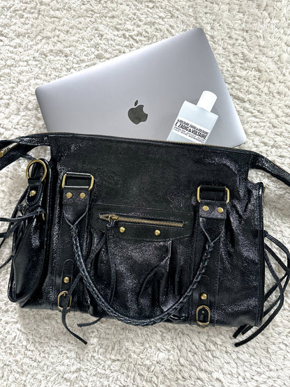 Sac City L - Noir irisé