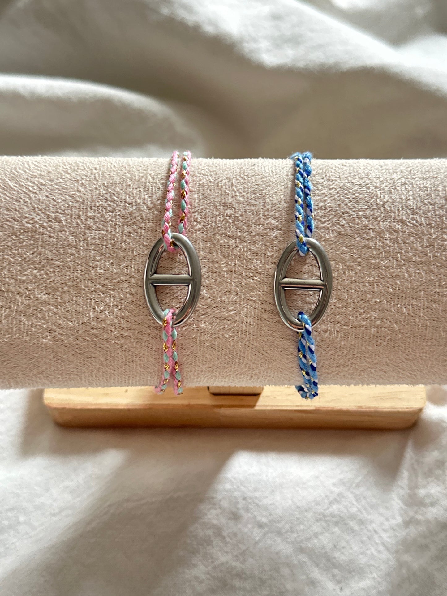 Bracelet cordon -argenté