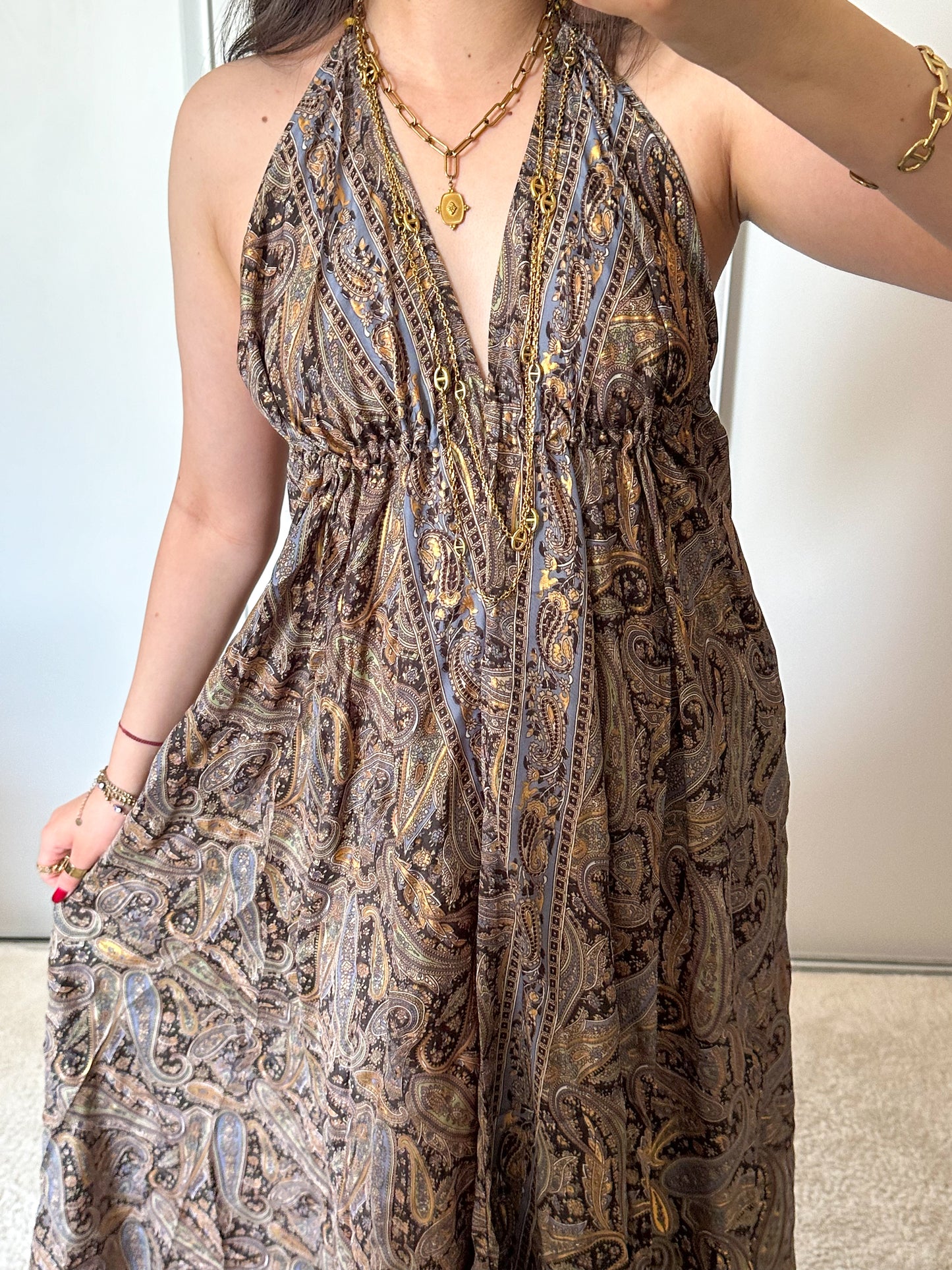 Robe bohème - Marron