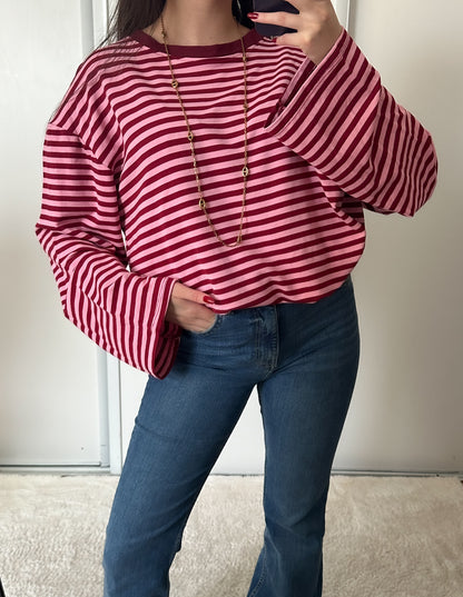T-shirt Lola Bordeaux/rose