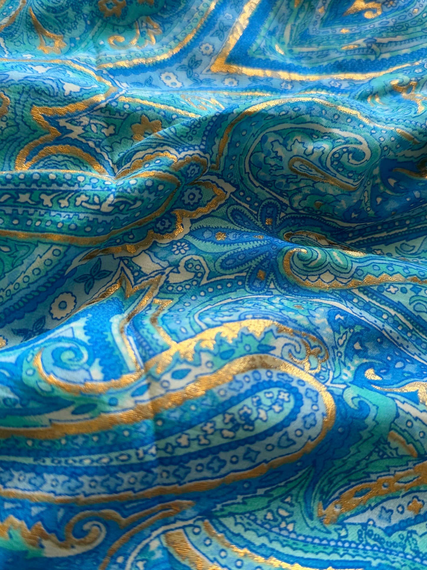 Robe bohème - 2 nuances de bleu