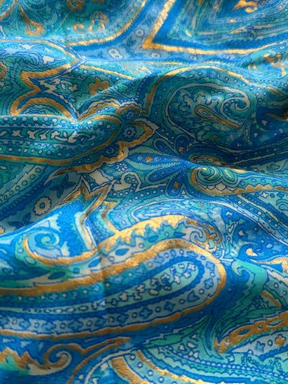 Robe bohème - 2 nuances de bleu