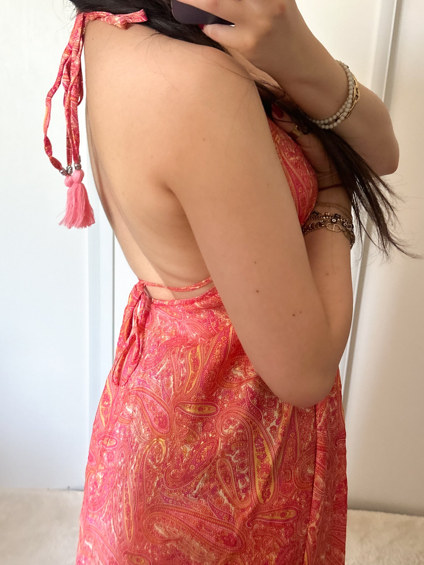 Robe bohème - Corail