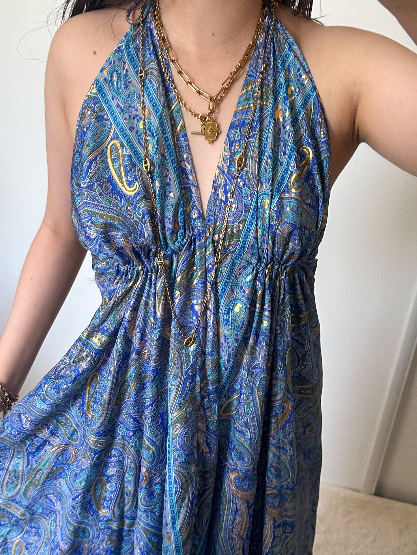 Robe bohème - Bleu marine