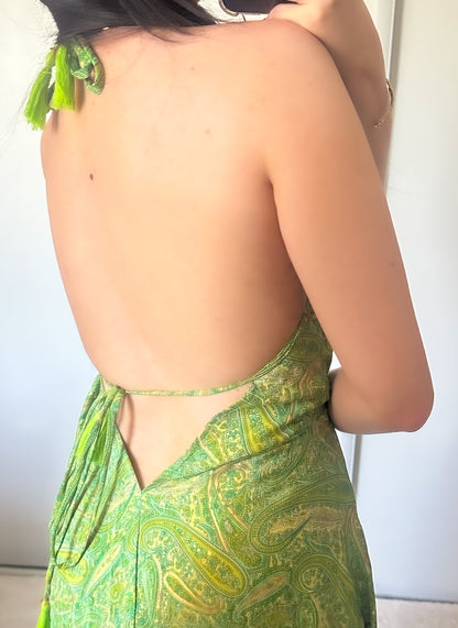 Robe bohème - verte