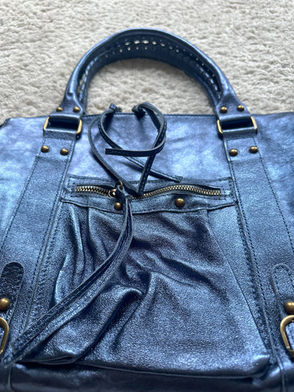 Sac City L - bleu marine irisé
