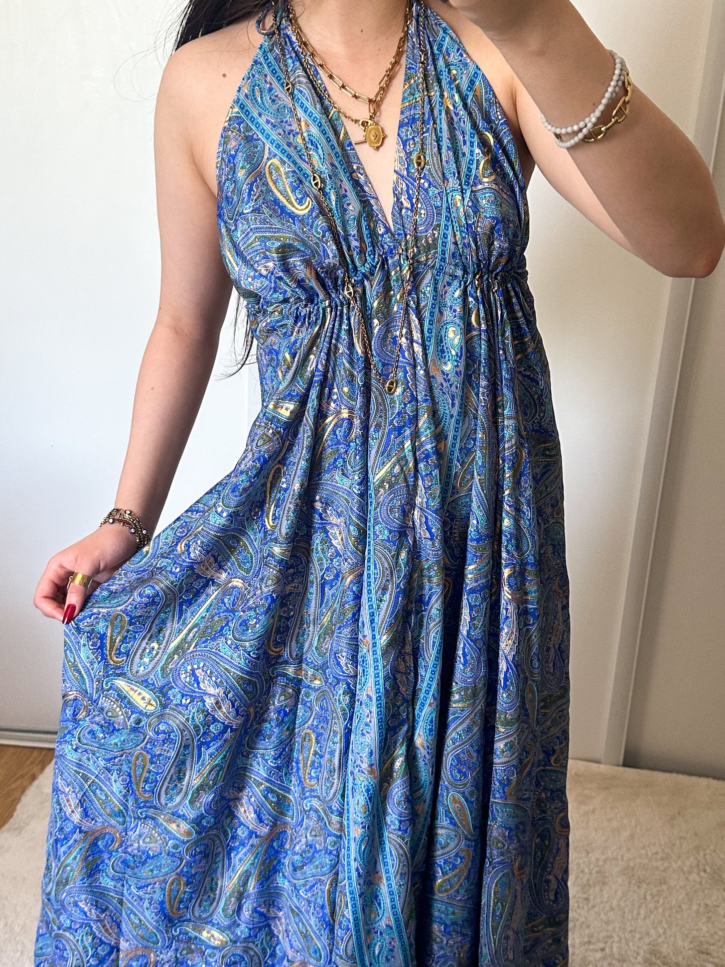 Robe bohème - Bleu marine