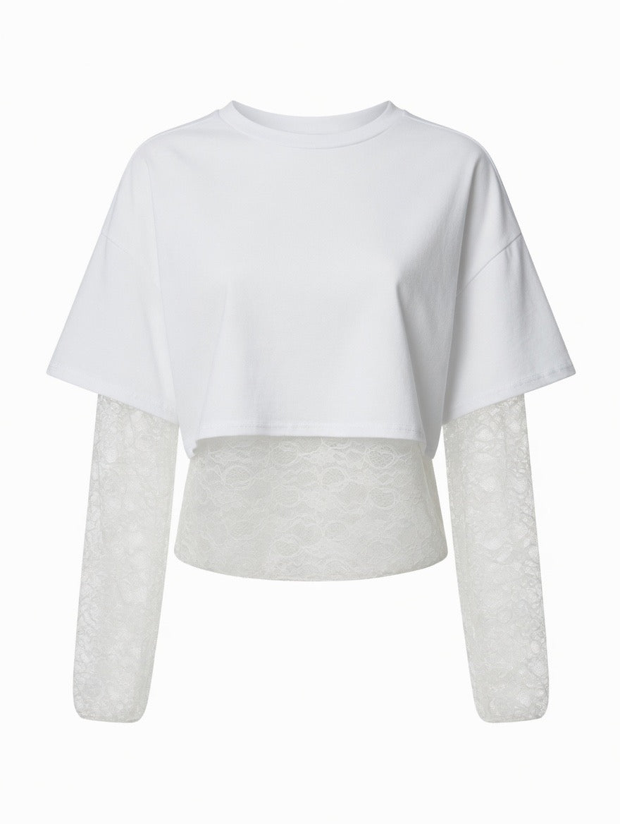T-shirt dentelle