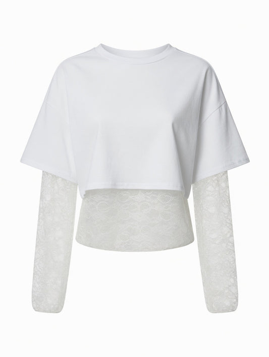 T-shirt dentelle