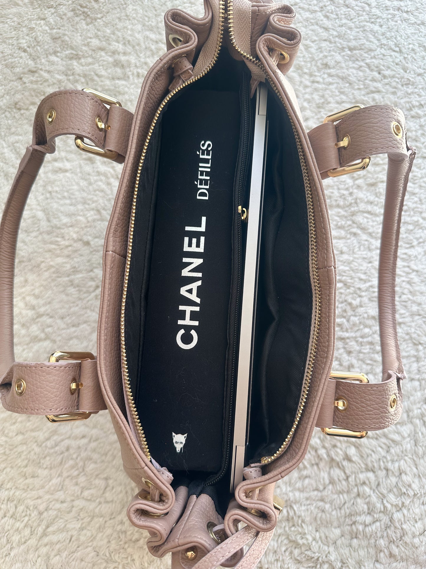 Schoudertas Stockholm L - oudroze Generfd