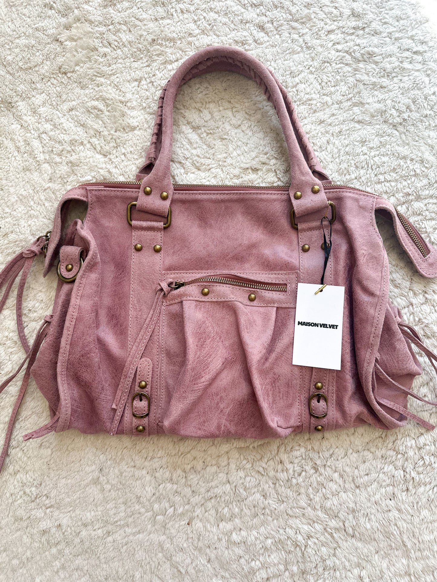 Sac city L - Vieux rose
