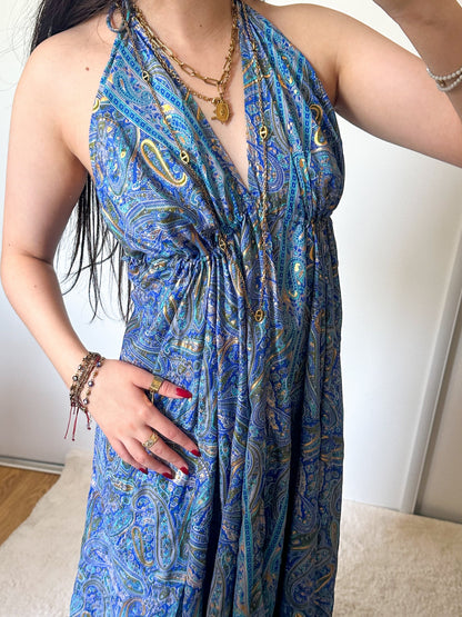Robe bohème - Bleu marine