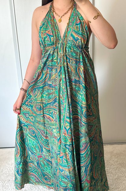 Robe bohème - vert