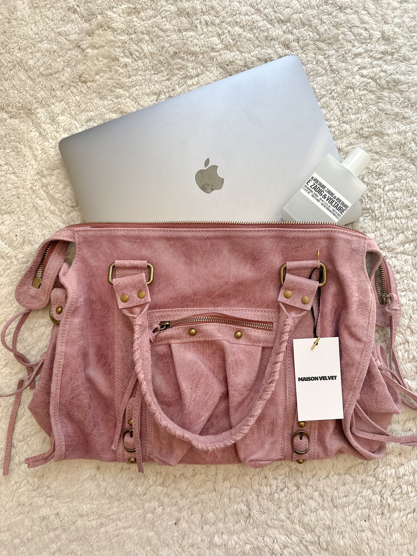 Sac city L - Vieux rose