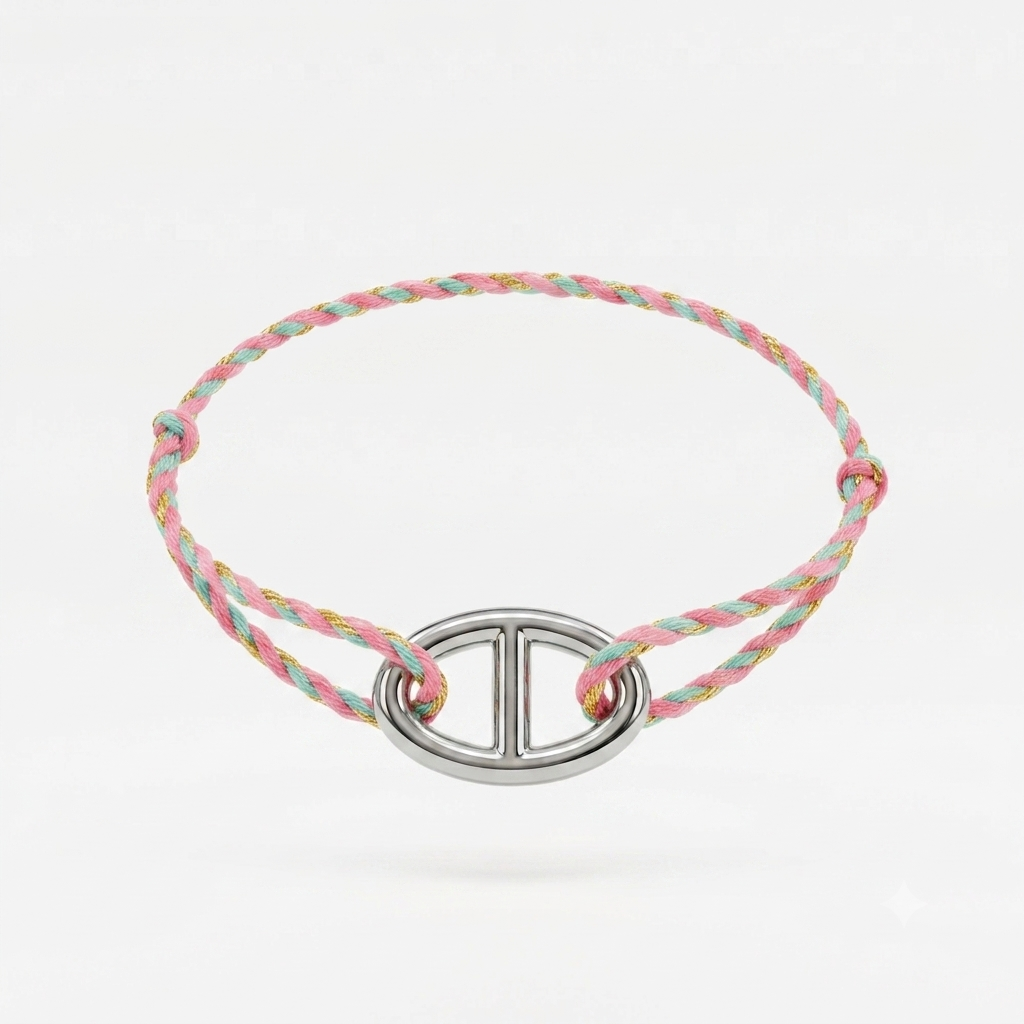 Bracelet cordon -argenté
