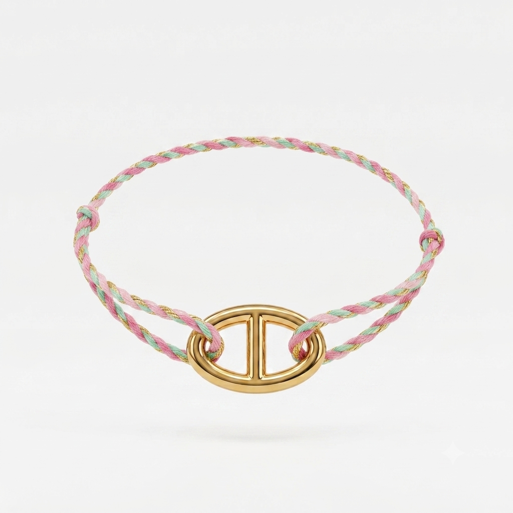 Bracelet cordon - dorée