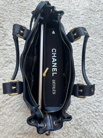 Sac Stockholm L - Bleu marine grainé