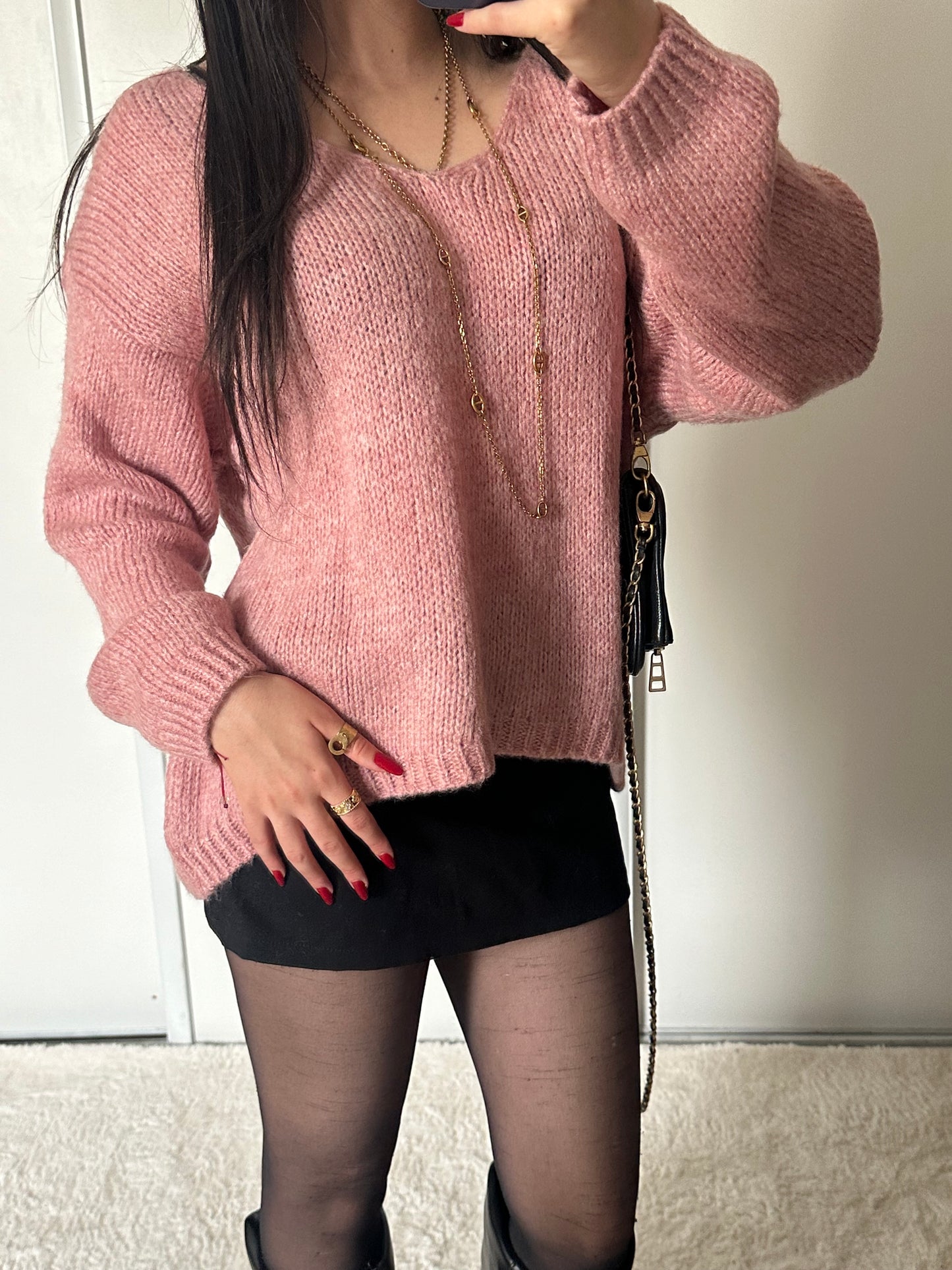 Pull Scarlet - Rose pâle