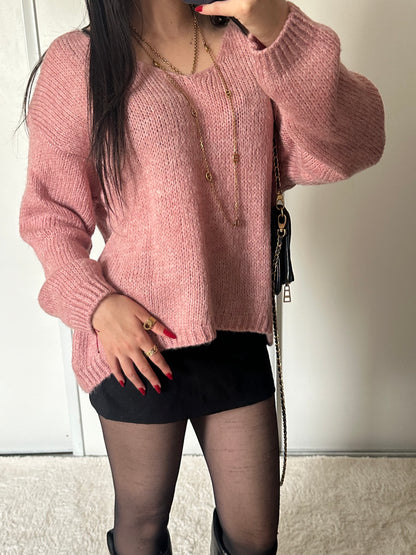 Pull Scarlet - Rose pâle