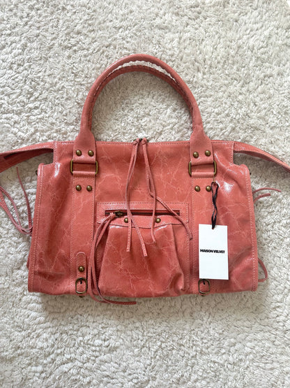 Édition limitée: Sac city L glossy - corail