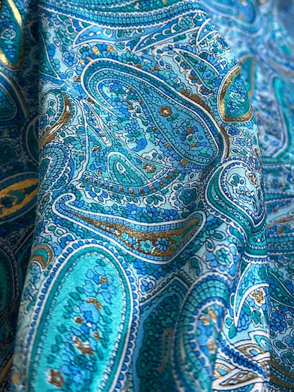 Robe bohème - bleu