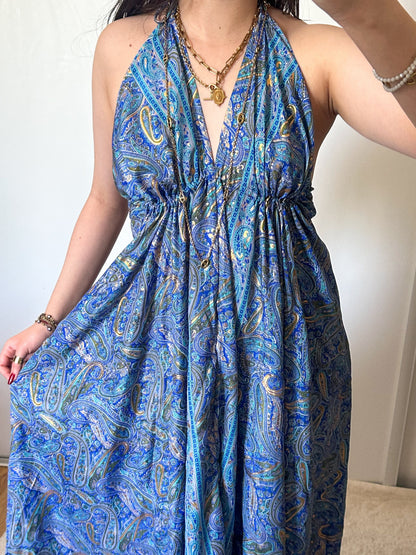 Robe bohème - Bleu marine