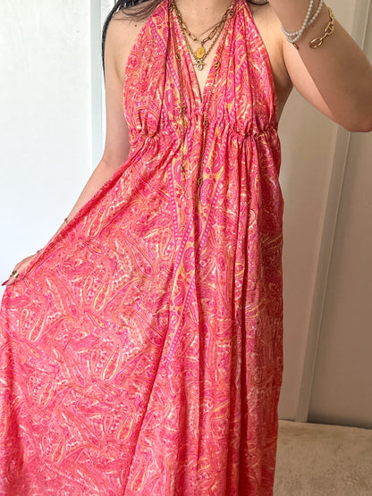 Robe bohème - Corail