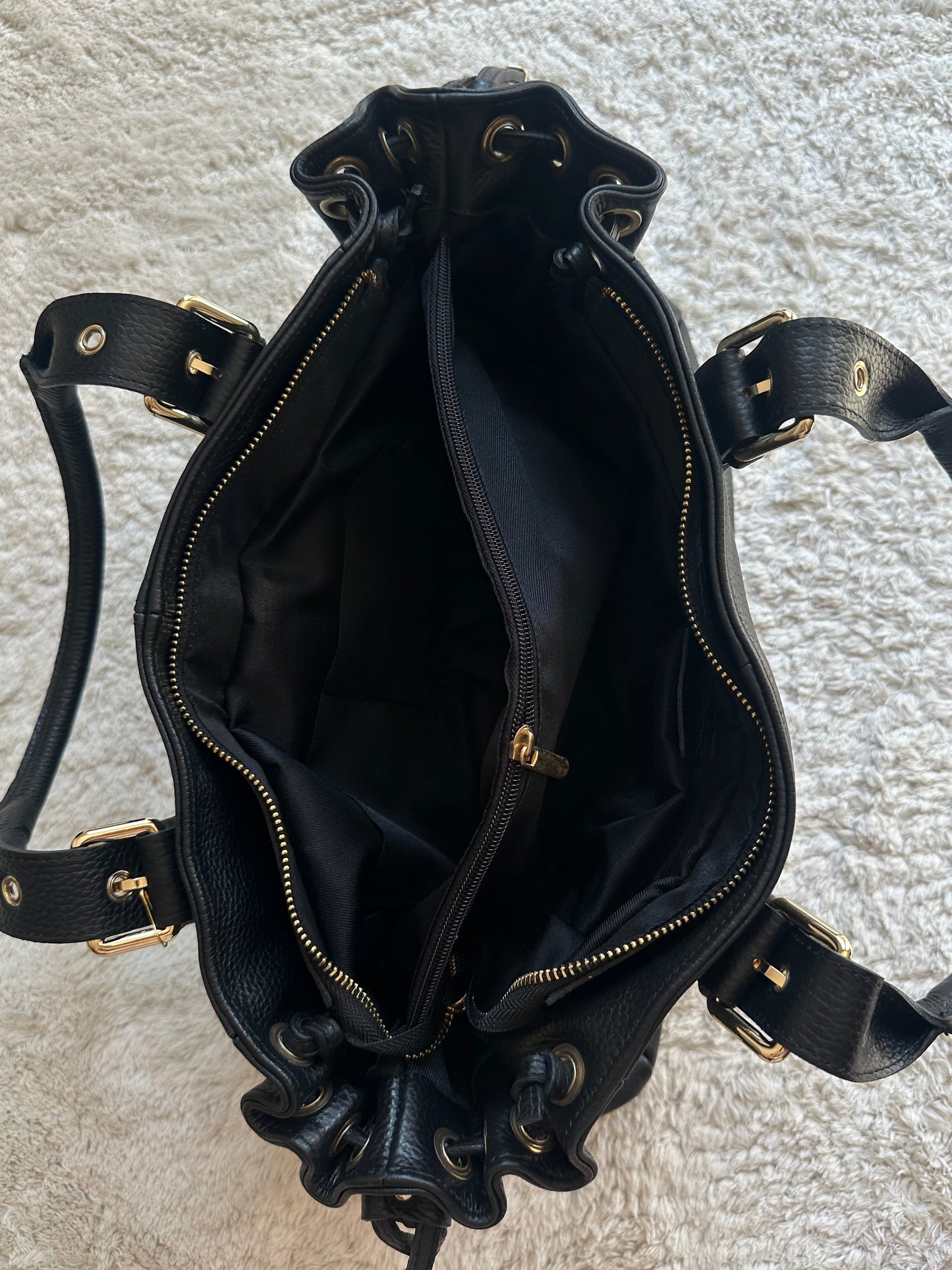 Sac Stockholm L - Noir grainé