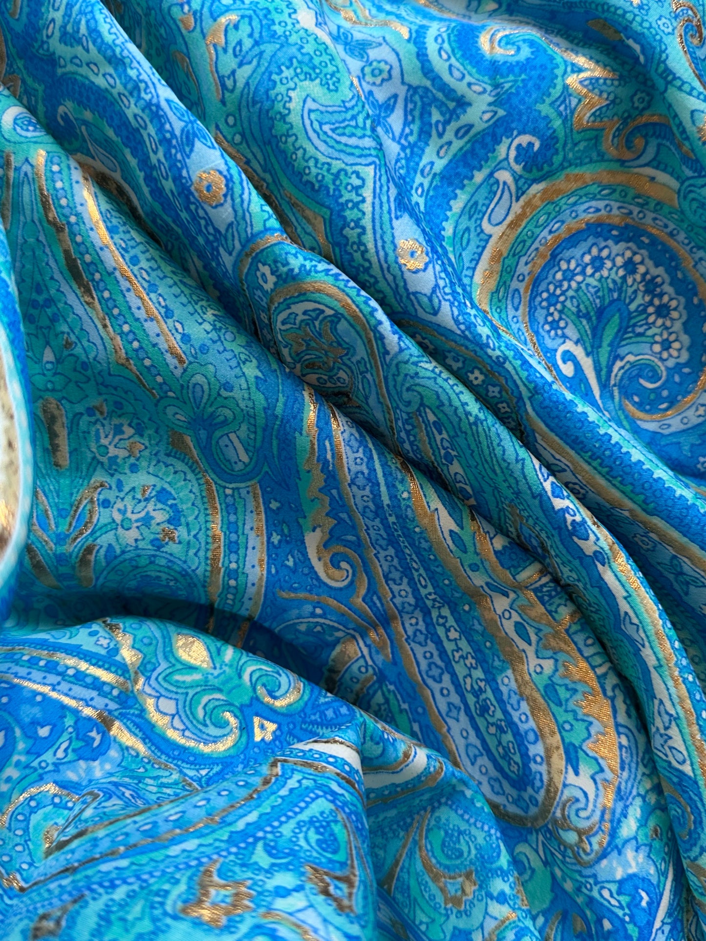 Robe bohème - 2 nuances de bleu